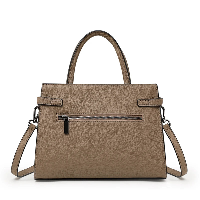 Genuine leather women's bag original first layer cowhide women's hand shoulder simple tote bag occupation LADYLYS