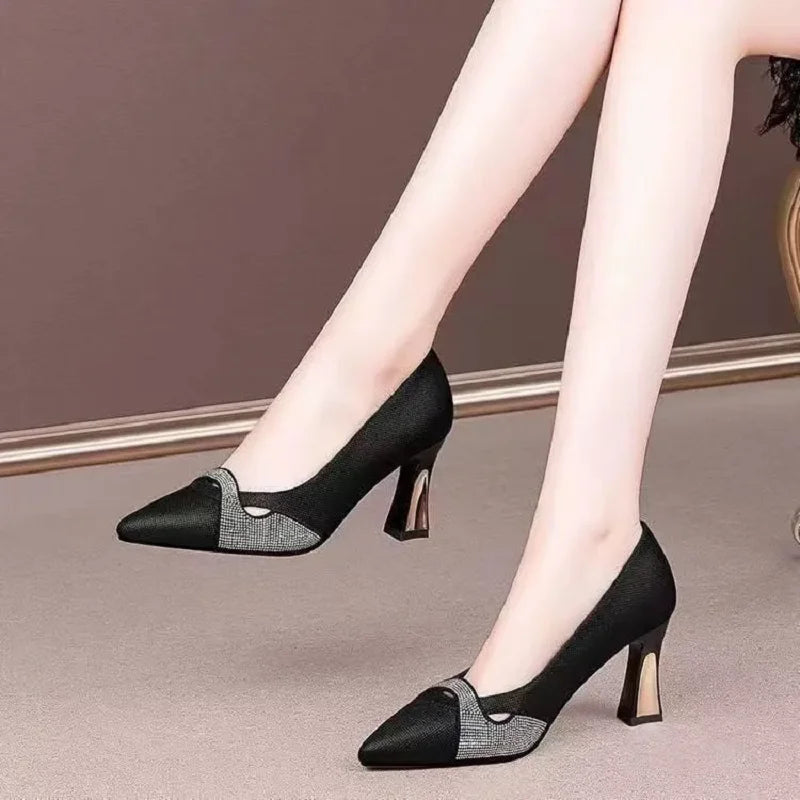 Women's Pointed-Toe Slip-On Stiletto Pumps