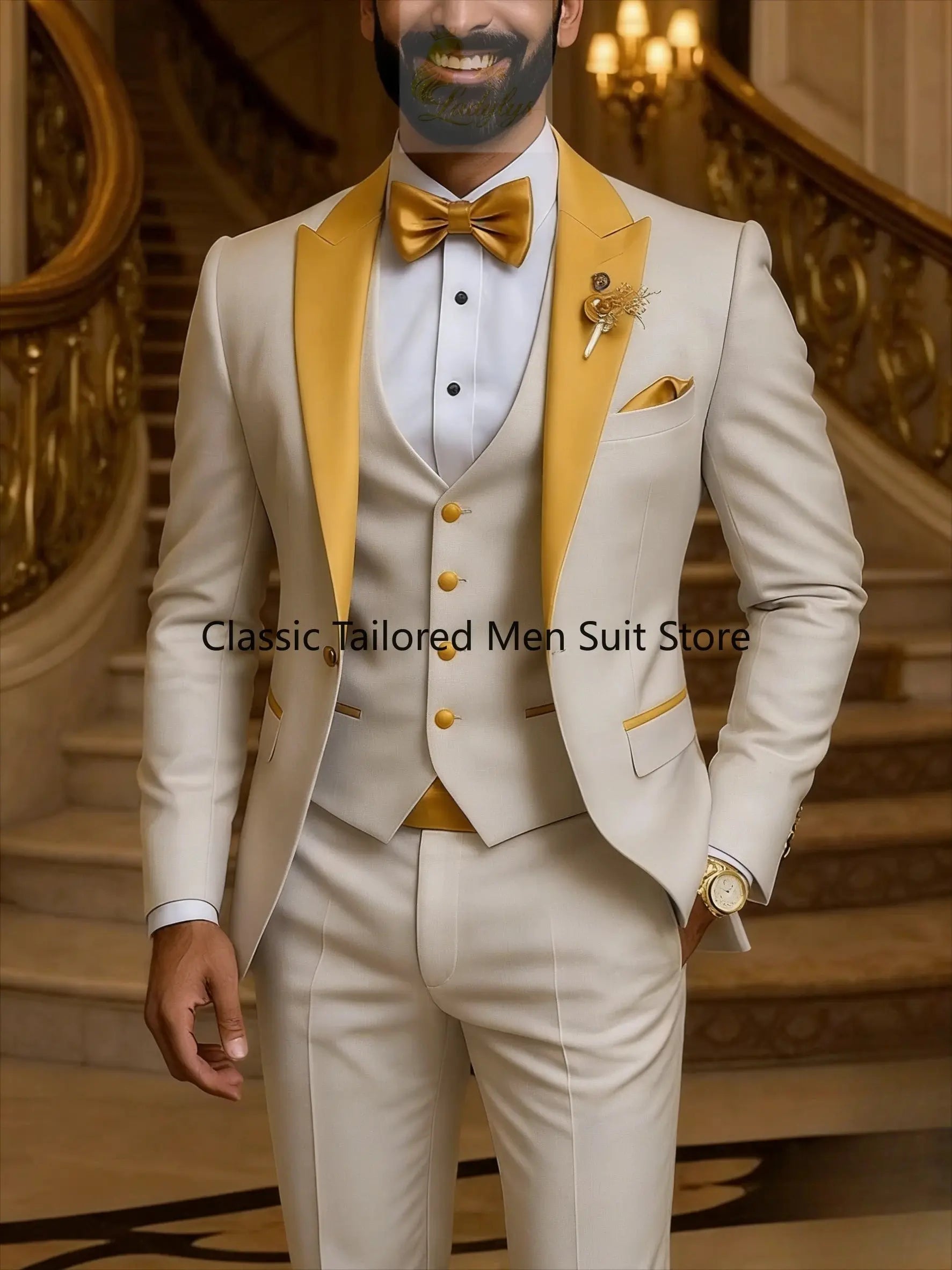Quality Men's Suit  Fit Tuxedo 3 Pieces trends LADYLYS