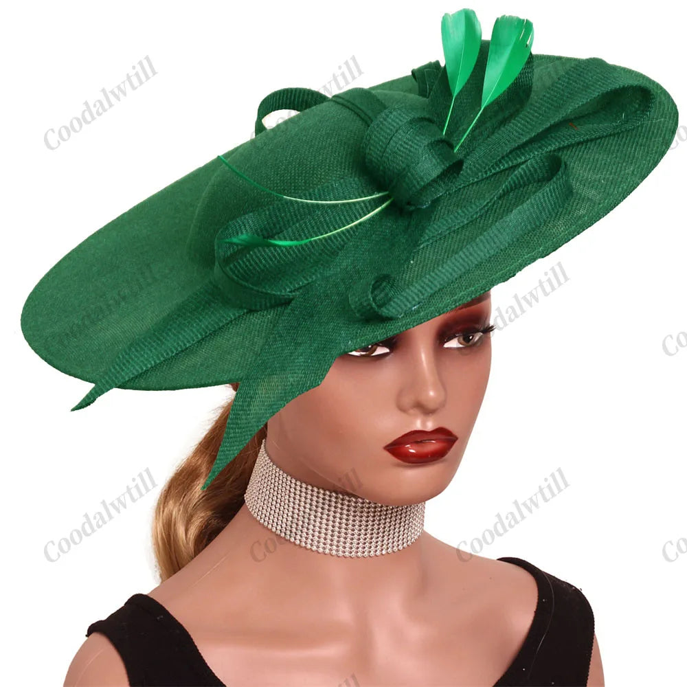 Camel Race Royal Fascinator Hat Women Millinery Cap Bride Large LADYLYS