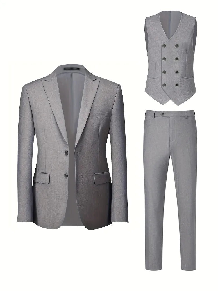 Men's Three-Piece Formal Business Suit