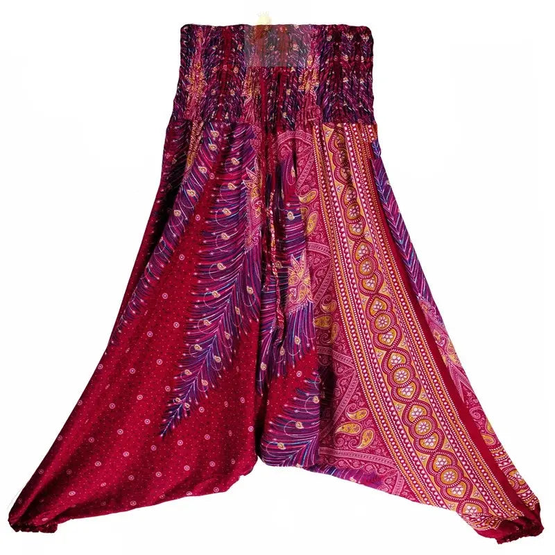 Bohemian Women Pantalones Rayon Harem Baggy Boho Yoga Beach Wear LADYLYS