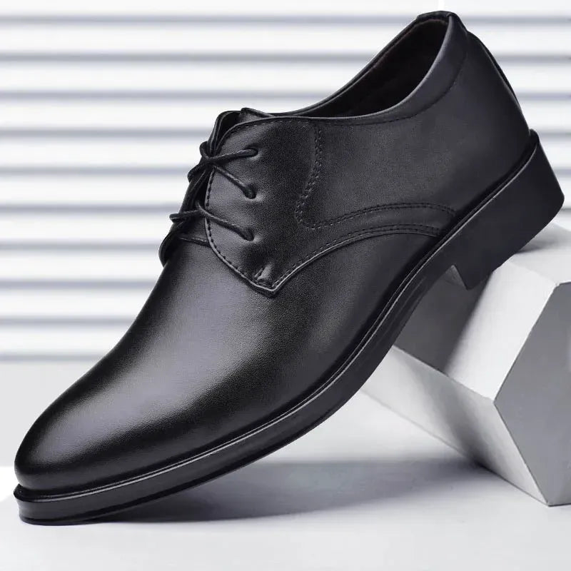 Men's Pointed-Toe Lace-Up Formal Shoes