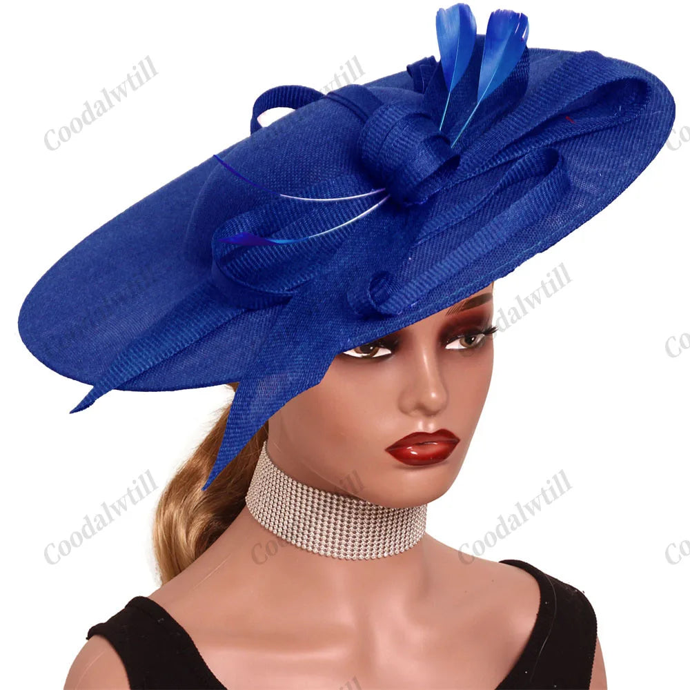 Camel Race Royal Fascinator Hat Women Millinery Cap Bride Large LADYLYS