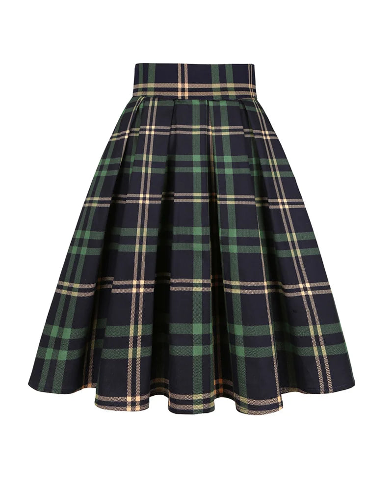 Summer French Style Women Short Vintage Pleated High Waist Floral Print Skirts LADYLYS
