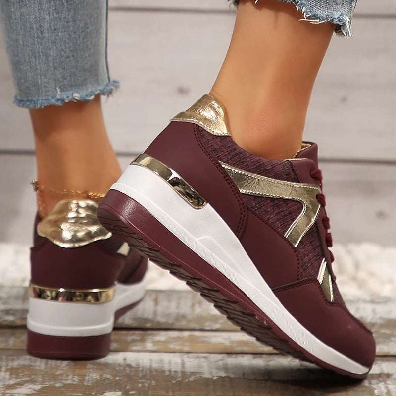 Comfortable Wedge Sneakers Woman Spring Autumn Thick Sole LADYLYS