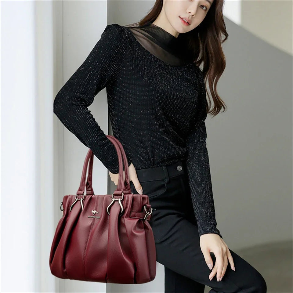 Luxury Handbags Designer Purses High Quality Soft Leather LADYLYS