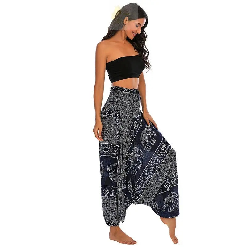 Bohemian Women Pantalones Rayon Harem Baggy Boho Yoga Beach Wear LADYLYS