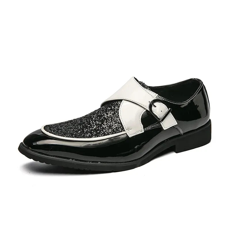 Men's Square-Toe Slip-On Dress Shoes