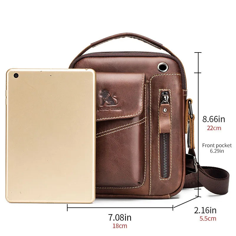 Cowhide Single-shoulder Bag genuine leather fashion MINI Crossbody sporty bag durable LADYLYS
