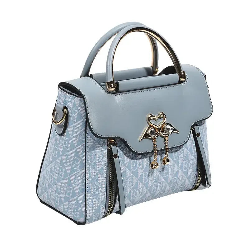 Ladies' handbag trend embossed plain style versatile LADYLYS