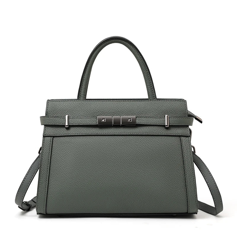 Genuine leather women's bag original first layer cowhide women's hand shoulder simple tote bag occupation LADYLYS