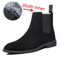 Men's Suede Chelsea Boots with Pointed Toe