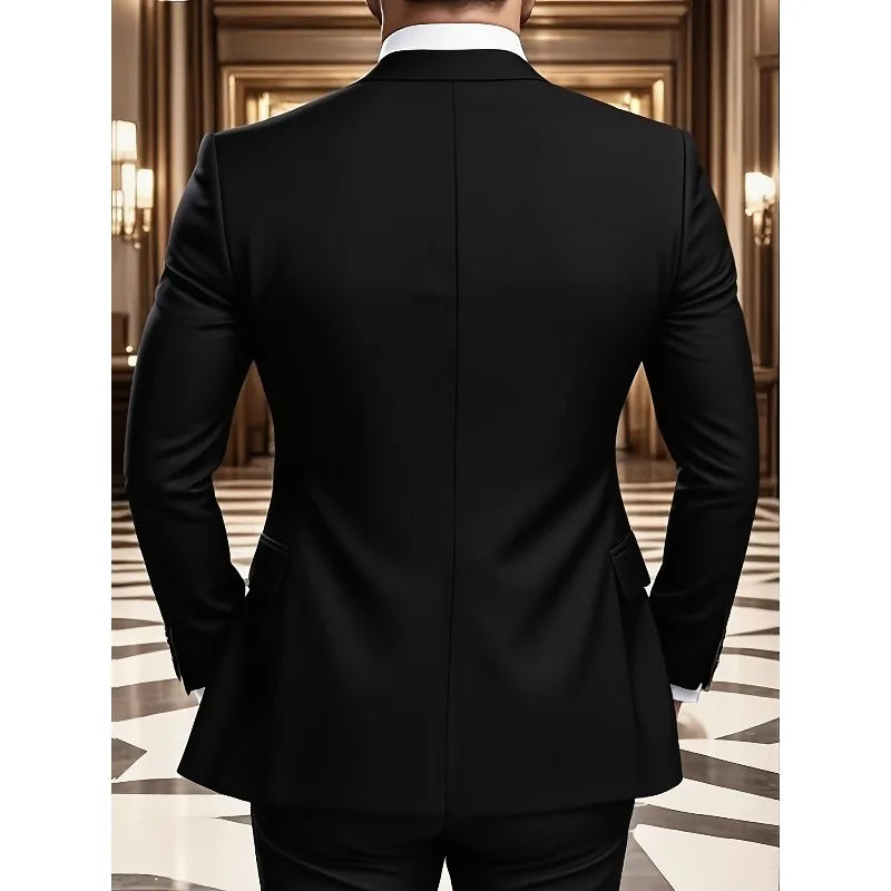 Men's Three-Piece Formal Business Suit
