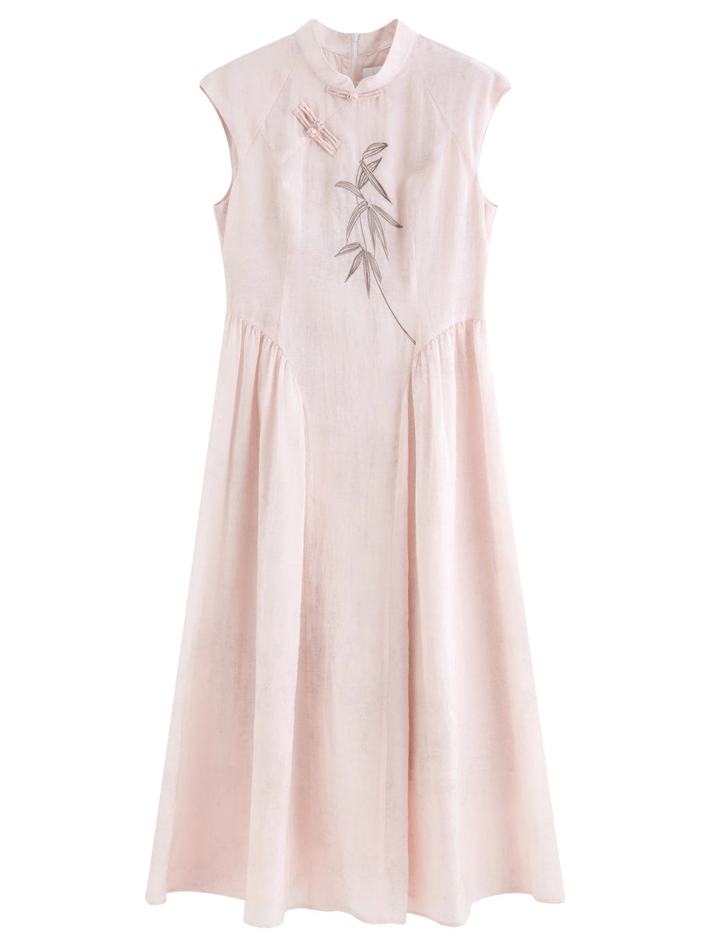 Style Embroidery Slim-Fit Long Dress for Women LADYLYS