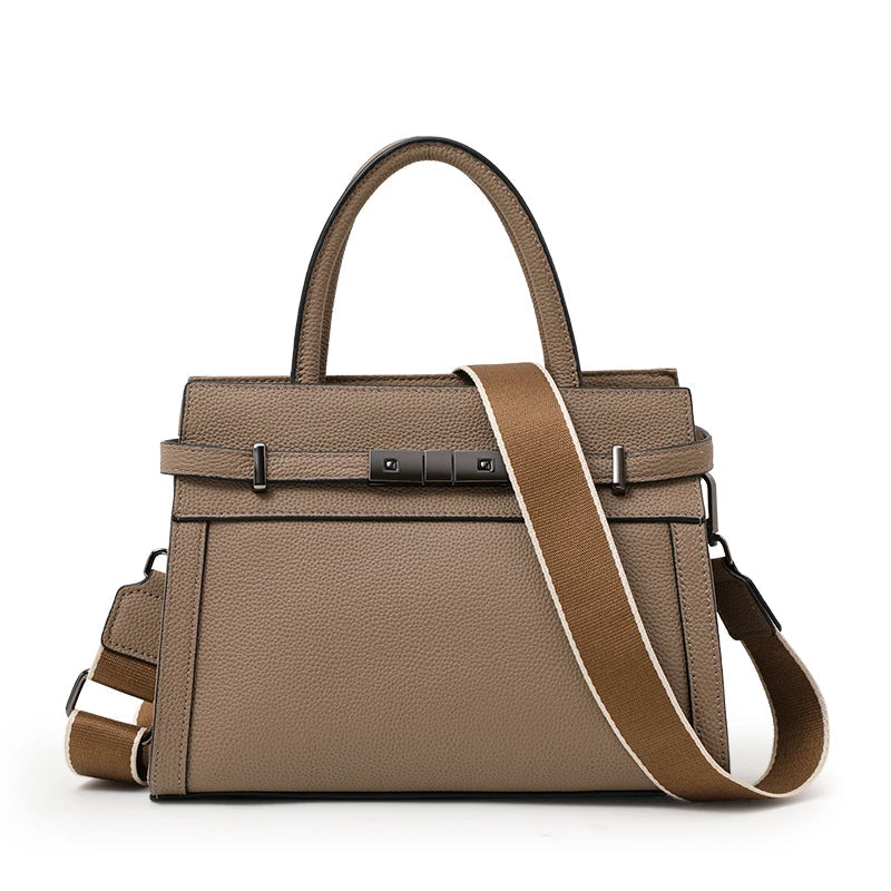 Genuine leather women's bag original first layer cowhide women's hand shoulder simple tote bag occupation LADYLYS