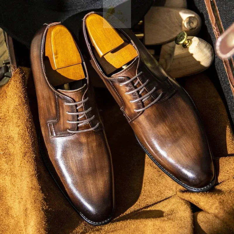 Men Shoes Leather Formal Oxfords LADYLYS