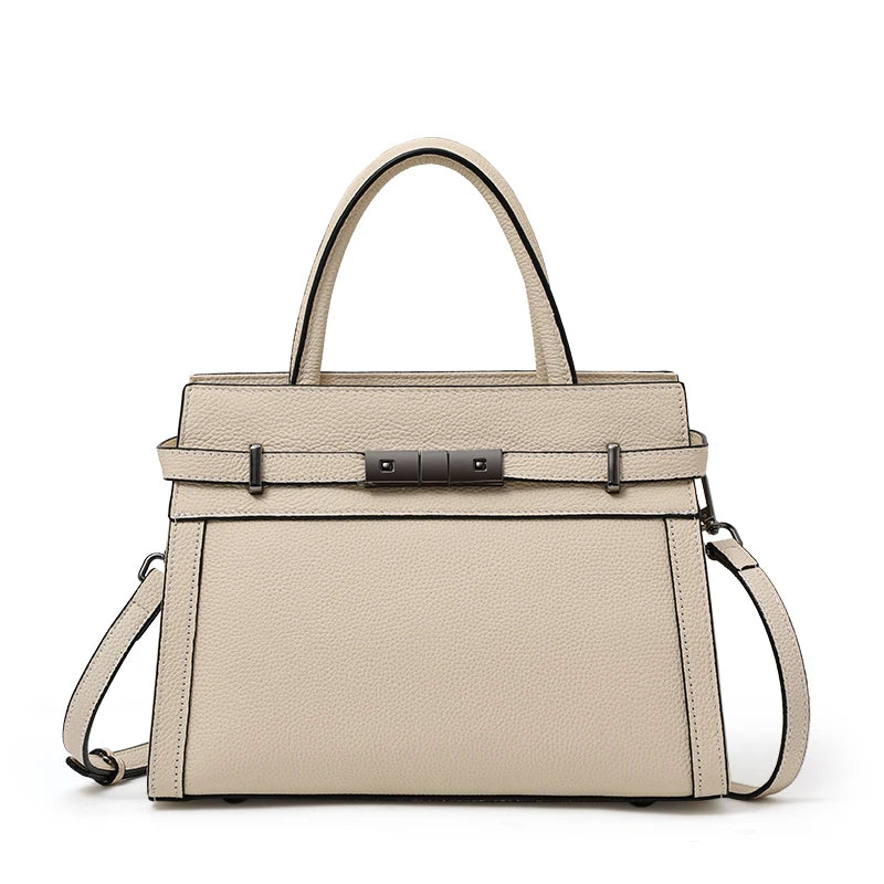 Genuine leather women's bag original first layer cowhide women's hand shoulder simple tote bag occupation LADYLYS