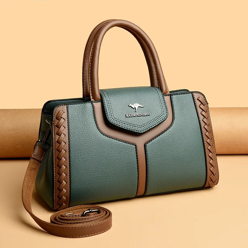 Women's Compact PU Shoulder Bag with Adjustable Strap