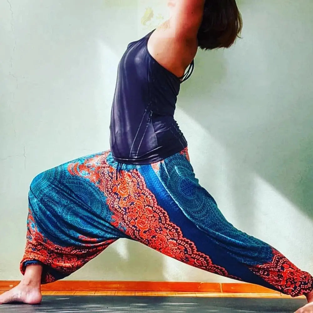 Bohemian Women Pantalones Rayon Harem Baggy Boho Yoga Beach Wear LADYLYS