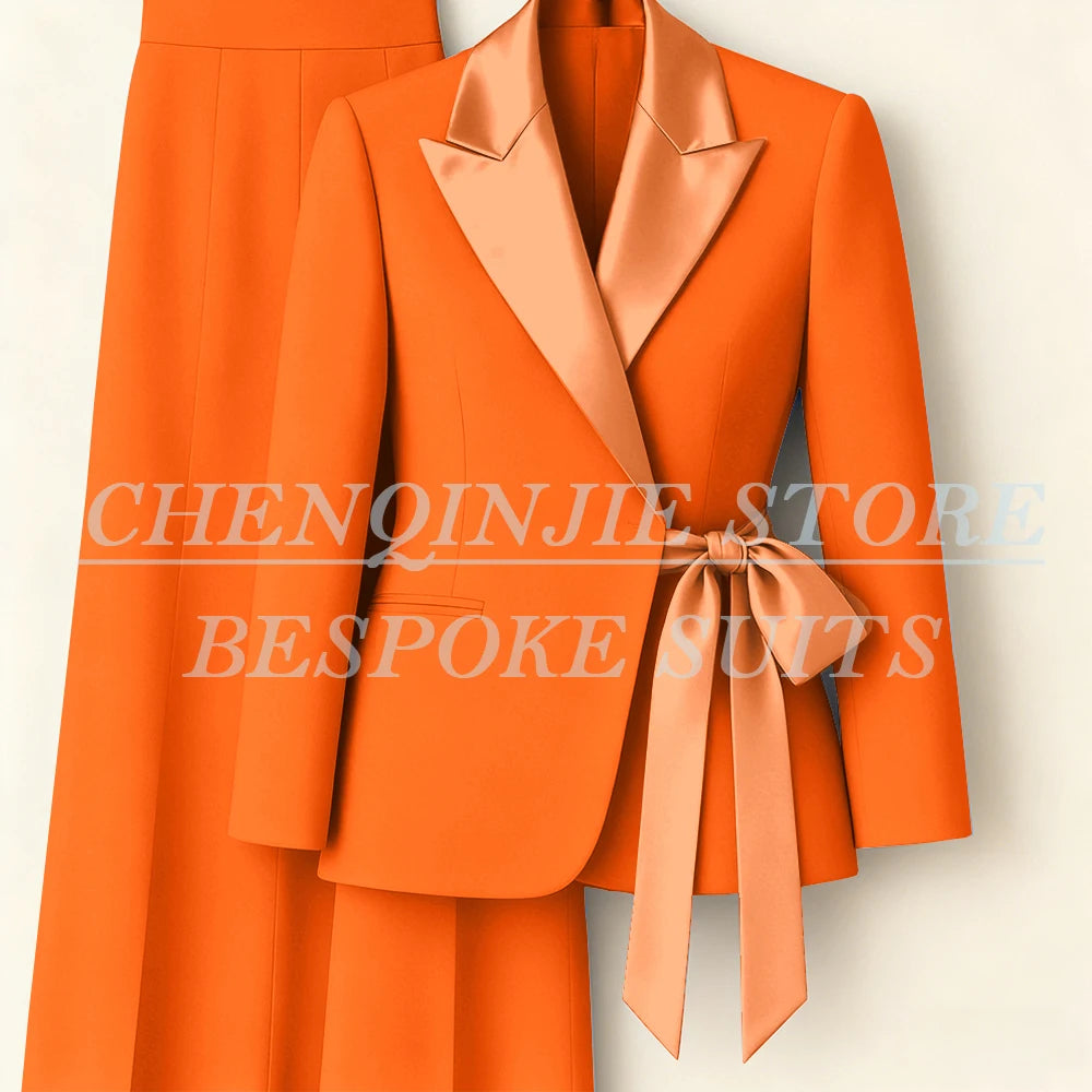 Women's Two-Piece Blazer & Wide-Leg Trouser Suit