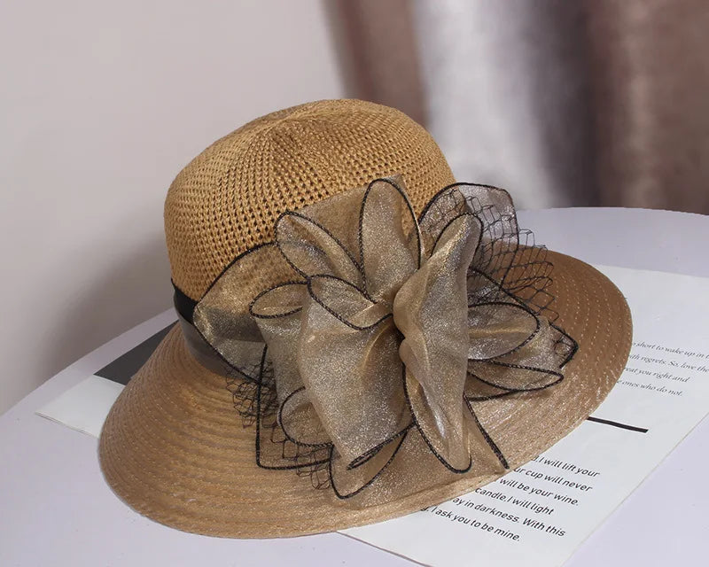 Sun Organza Hat Beach Fisherman Outdoor All-match Caps Fashion Girls's LADYLYS