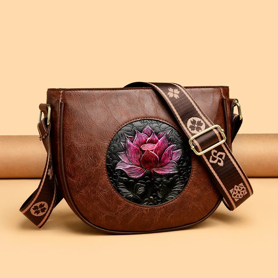 Flower Luxury Handbag Women Bags Designer Leather LADYLYS