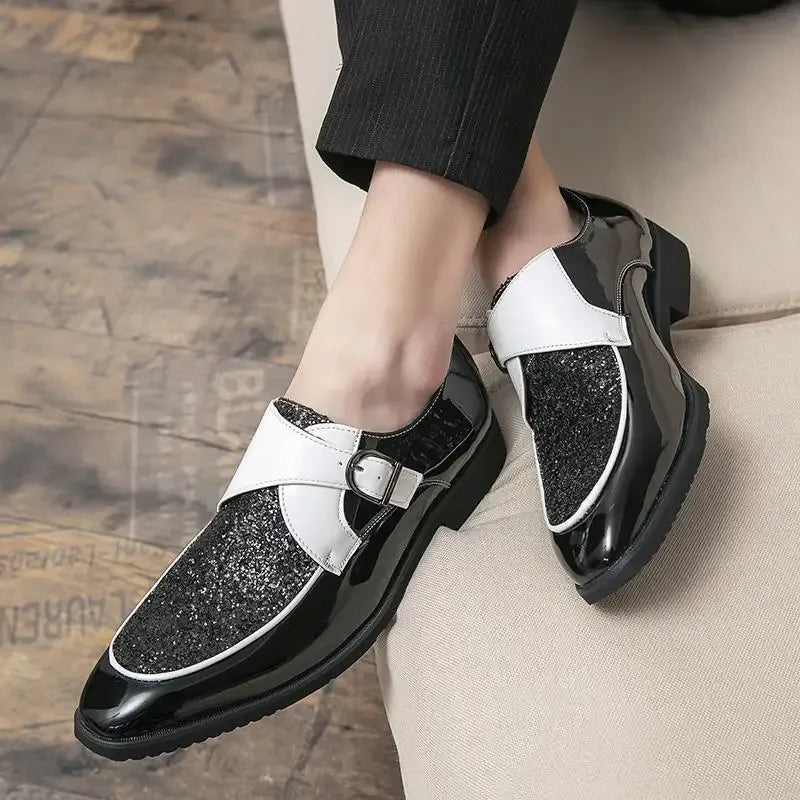 Men's Square-Toe Slip-On Dress Shoes