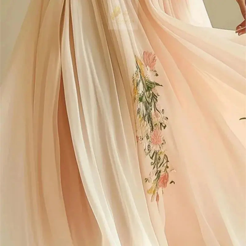 Trend Summer Short Sleeve High Waist Dresses Sexy V Neck Floral Printed LADYLYS