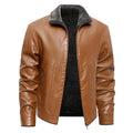 Men's Faux Leather Biker Jacket