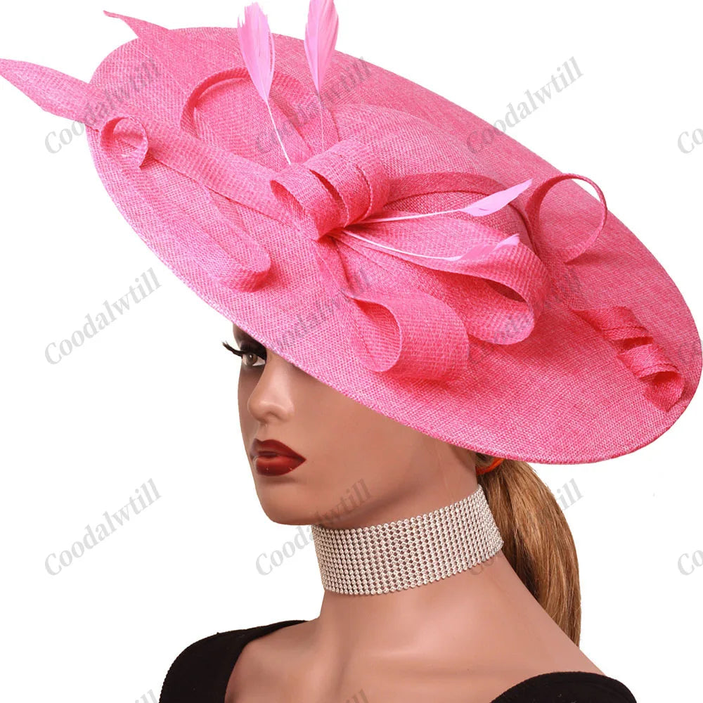 Camel Race Royal Fascinator Hat Women Millinery Cap Bride Large LADYLYS