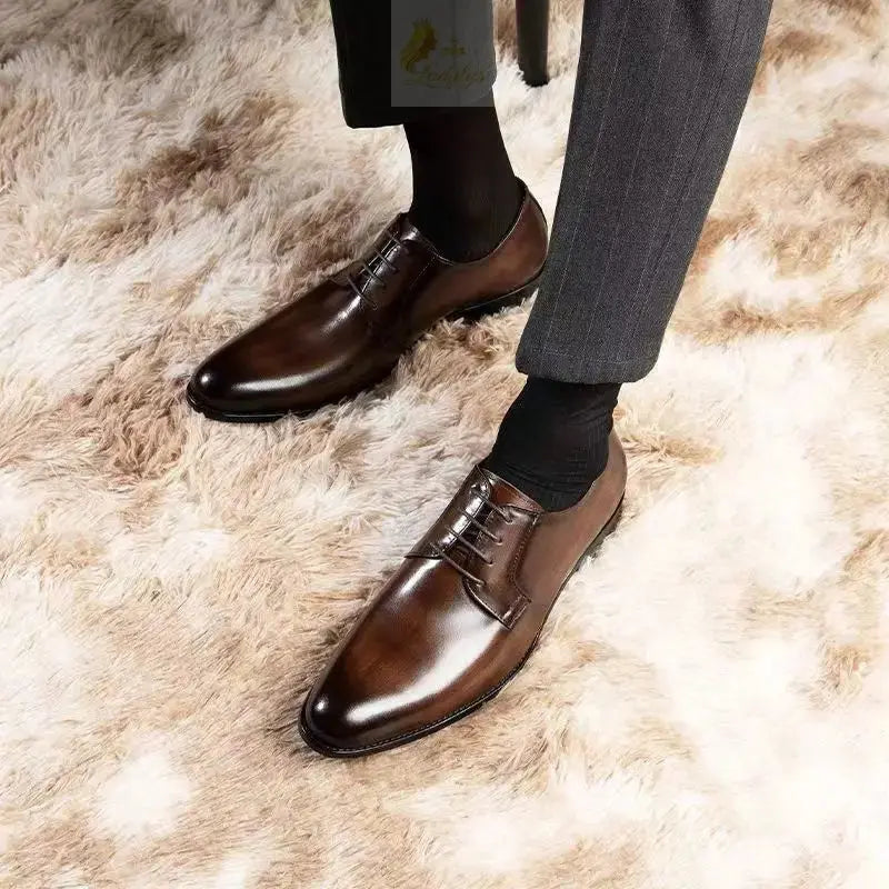 Men Shoes Leather Formal Oxfords LADYLYS