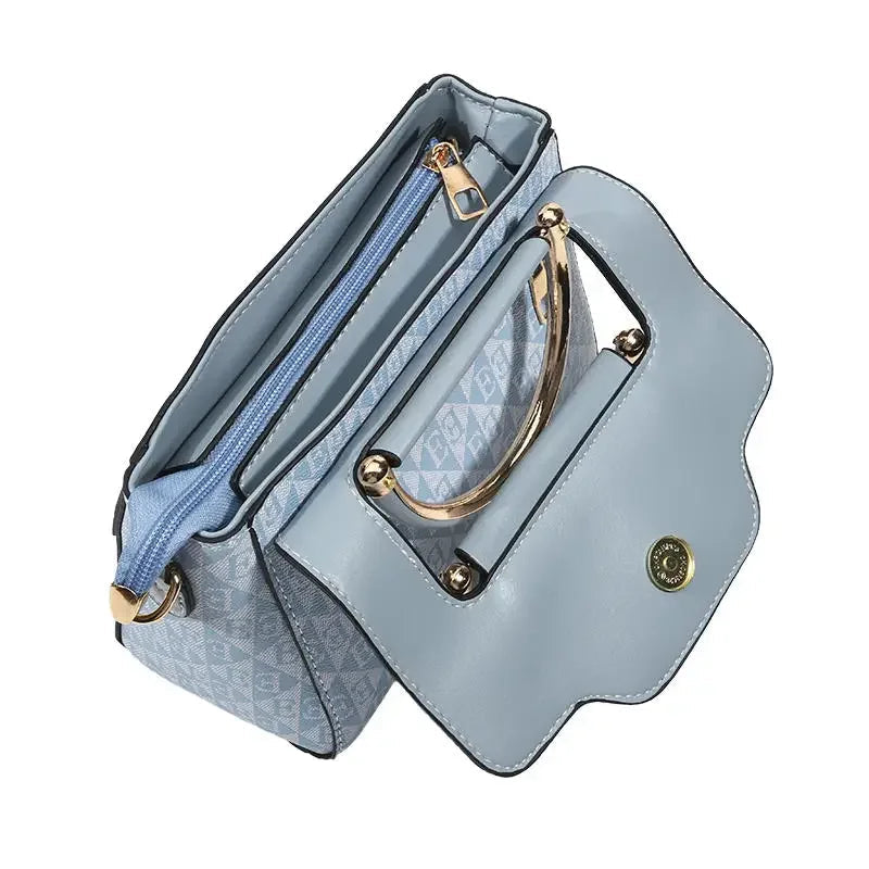 Ladies' handbag trend embossed plain style versatile LADYLYS