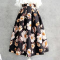 Floral foreign style long  four seasons wear skirt retro autumn LADYLYS