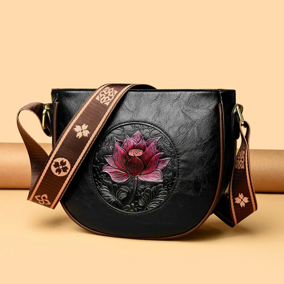 Flower Luxury Handbag Women Bags Designer Leather LADYLYS