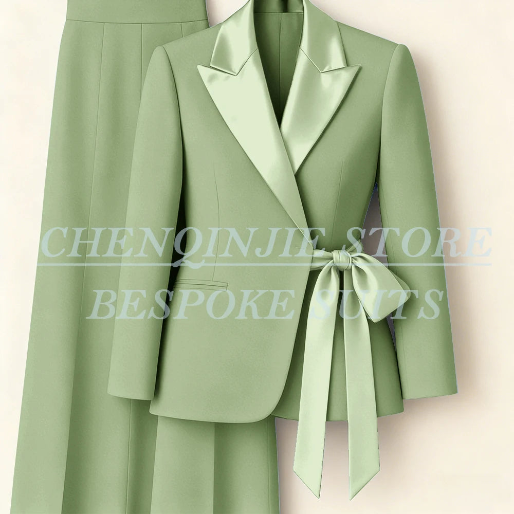 Women's Two-Piece Blazer & Wide-Leg Trouser Suit
