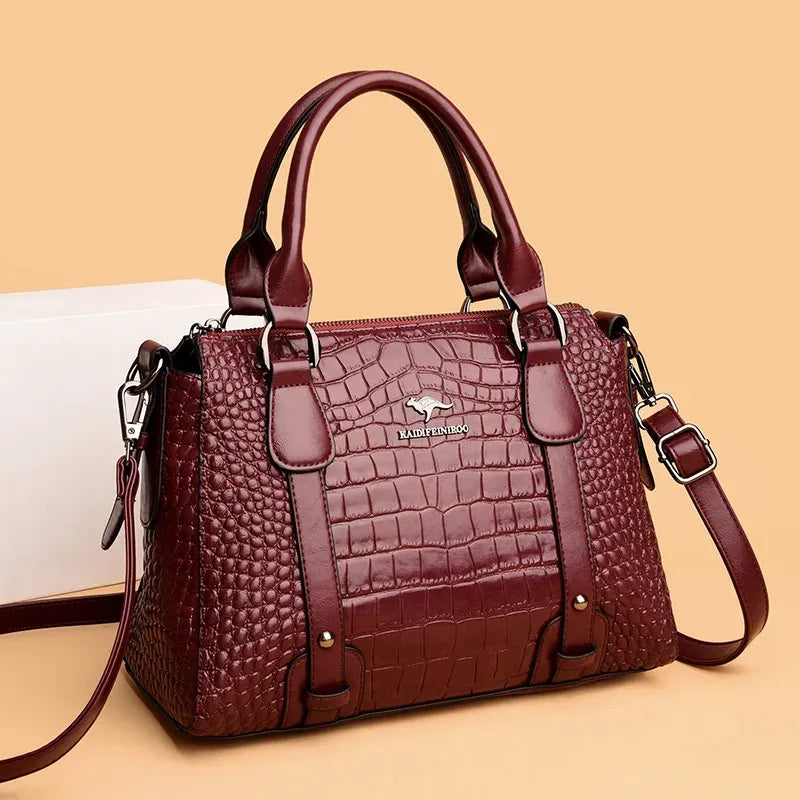 Women's Soft PU Shoulder Bag with Adjustable Strap