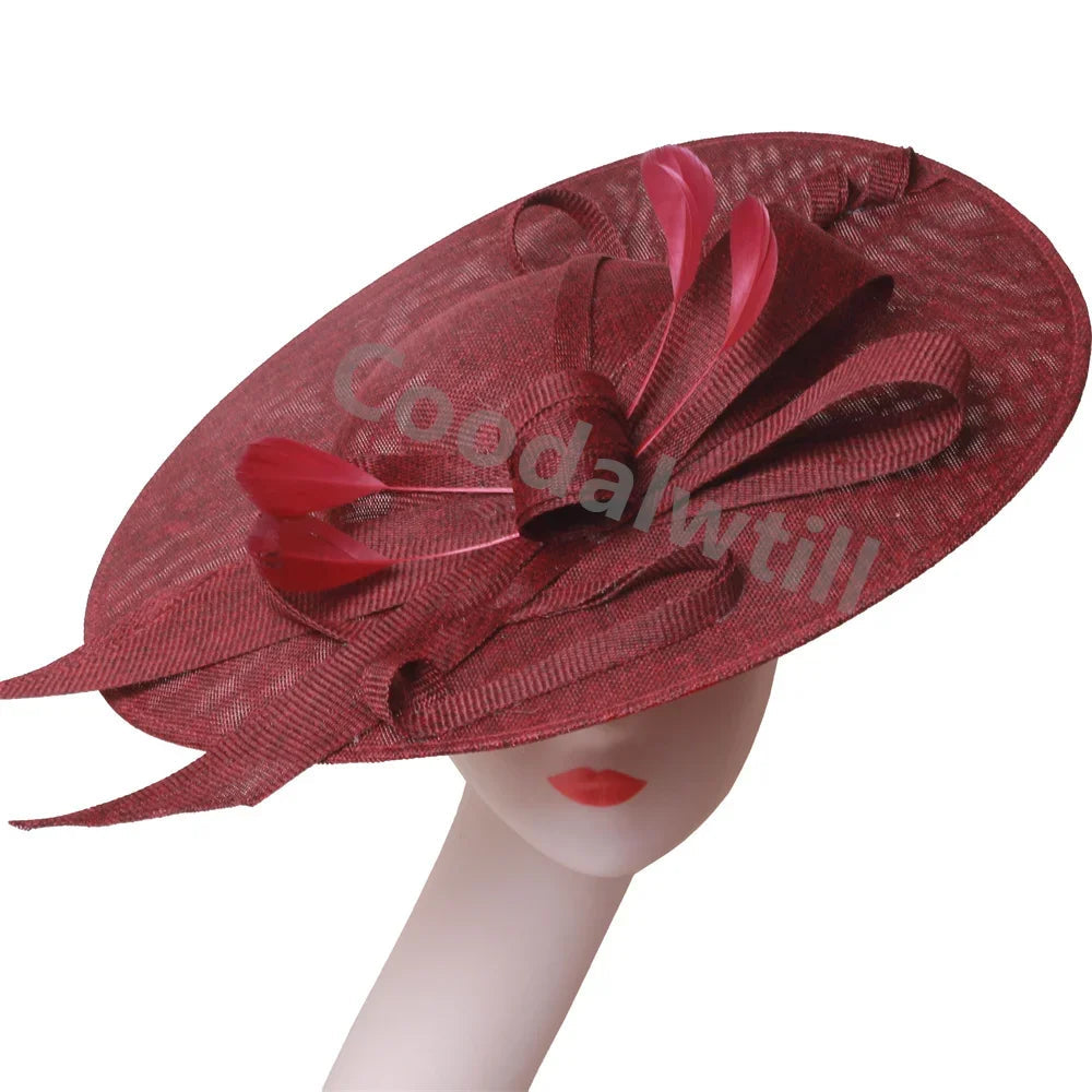 Camel Race Royal Fascinator Hat Women Millinery Cap Bride Large LADYLYS