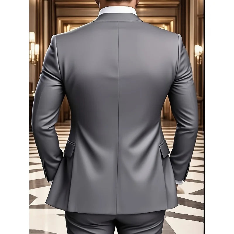 Men's Three-Piece Formal Business Suit