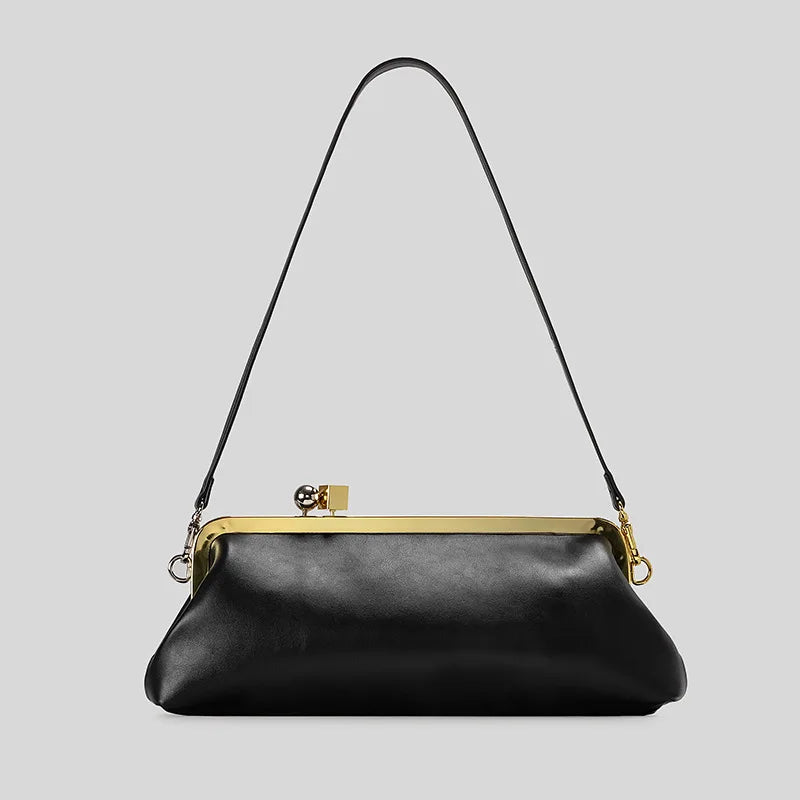 Long Clutch Luxury Designer Kiss Lock Elegant Party Purses Trend Underarm Bag LADYLYS