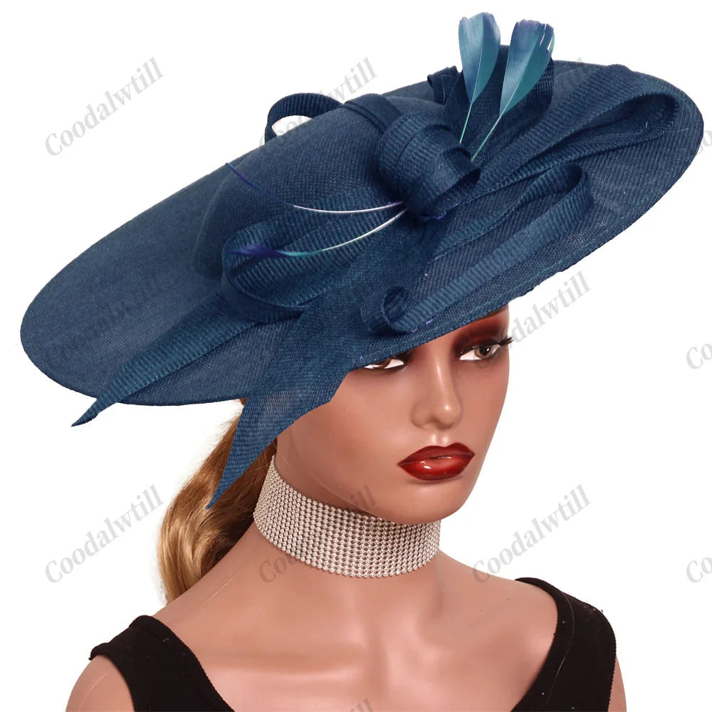 Camel Race Royal Fascinator Hat Women Millinery Cap Bride Large LADYLYS