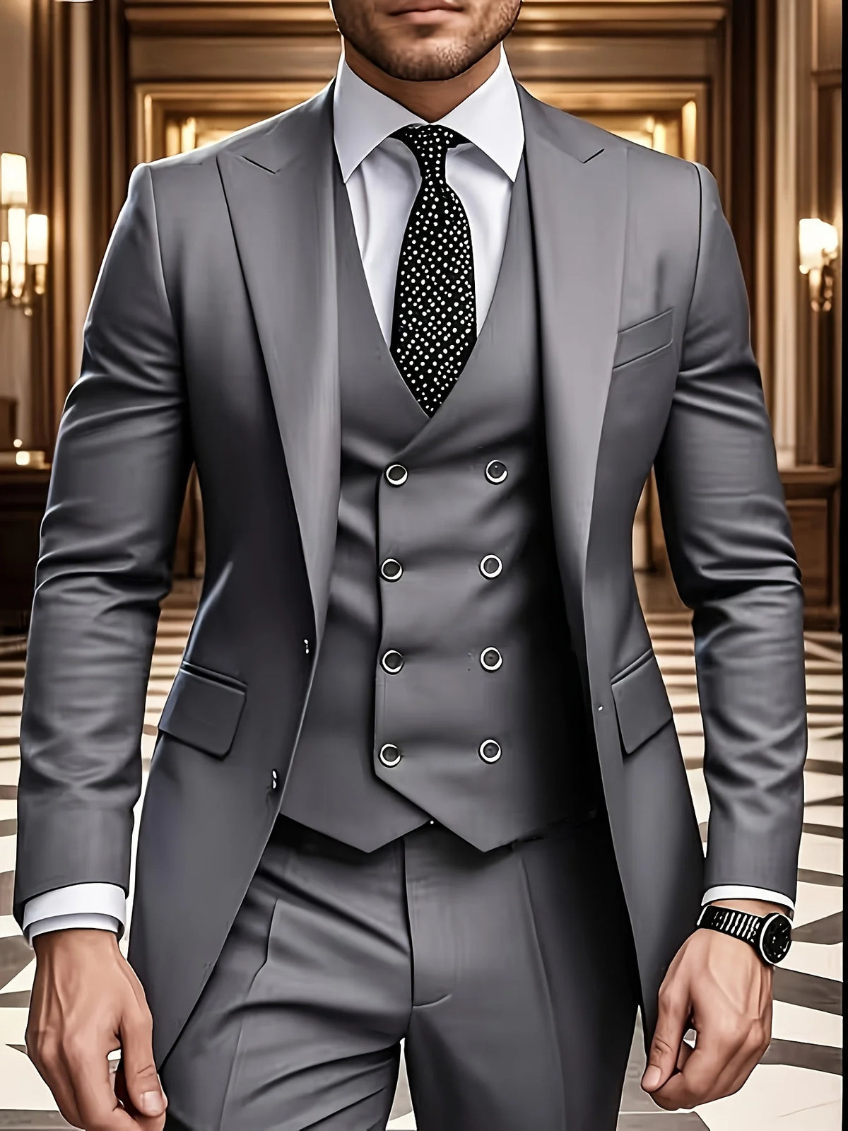 Men's Three-Piece Formal Business Suit