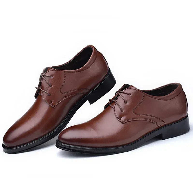 Men's Pointed-Toe Lace-Up Formal Shoes