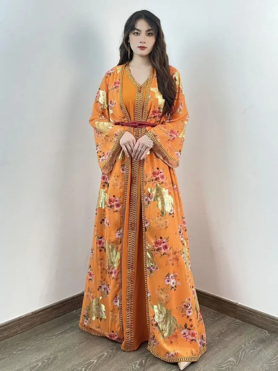 Robe longue musulmane pour femme, style Eid, Ramadan Matutina-Chic