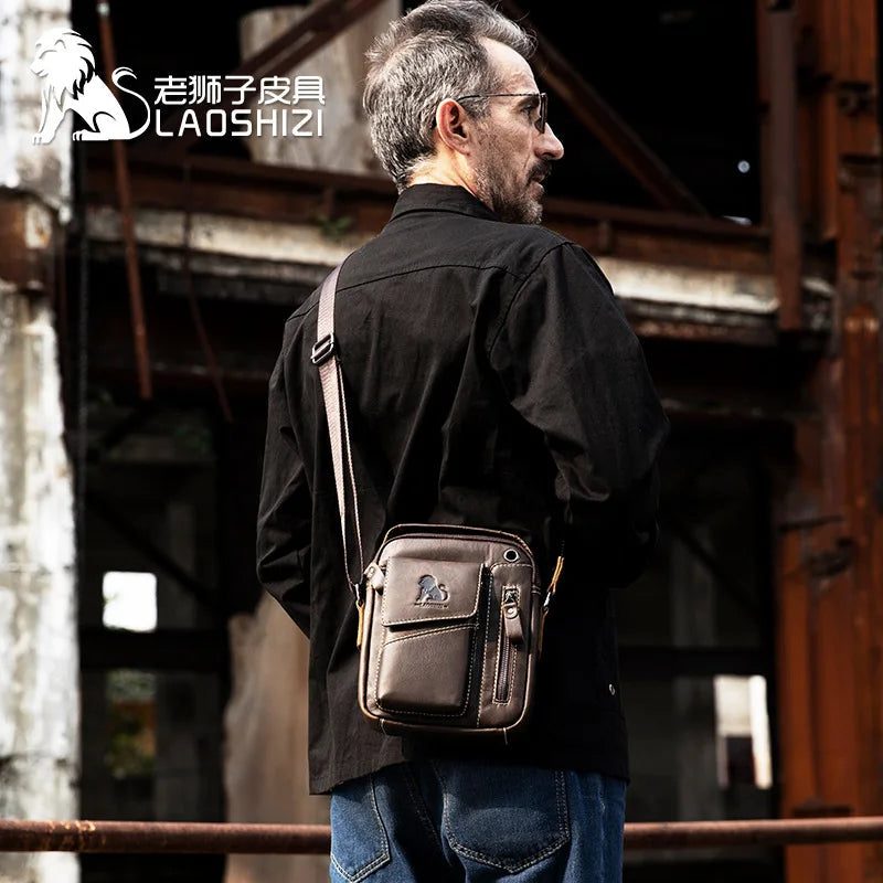 Cowhide Single-shoulder Bag genuine leather fashion MINI Crossbody sporty bag durable LADYLYS