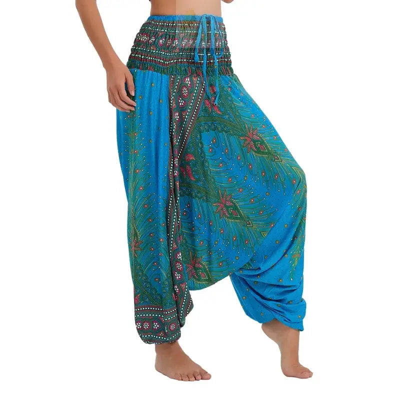 Bohemian Women Pantalones Rayon Harem Baggy Boho Yoga Beach Wear LADYLYS