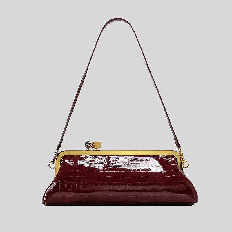 Long Clutch Luxury Designer Kiss Lock Elegant Party Purses Trend Underarm Bag LADYLYS