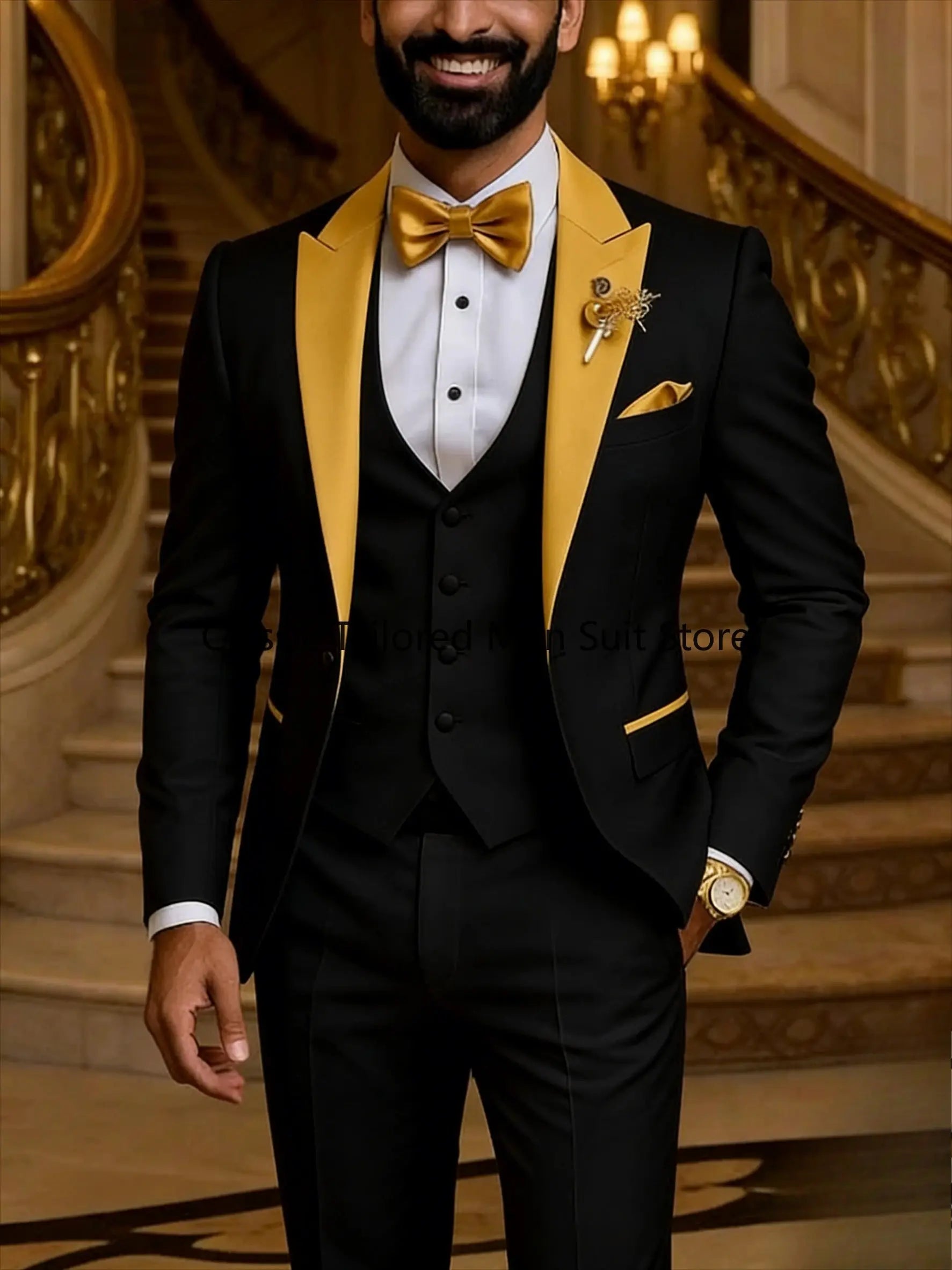 Quality Men's Suit  Fit Tuxedo 3 Pieces trends LADYLYS