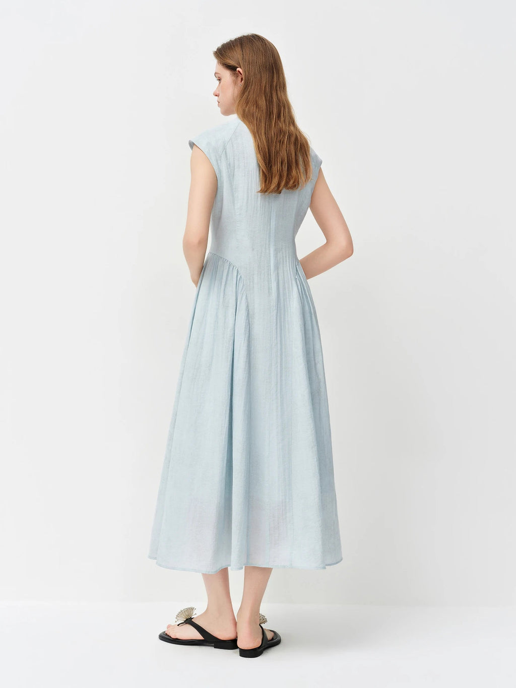 Style Embroidery Slim-Fit Long Dress for Women LADYLYS