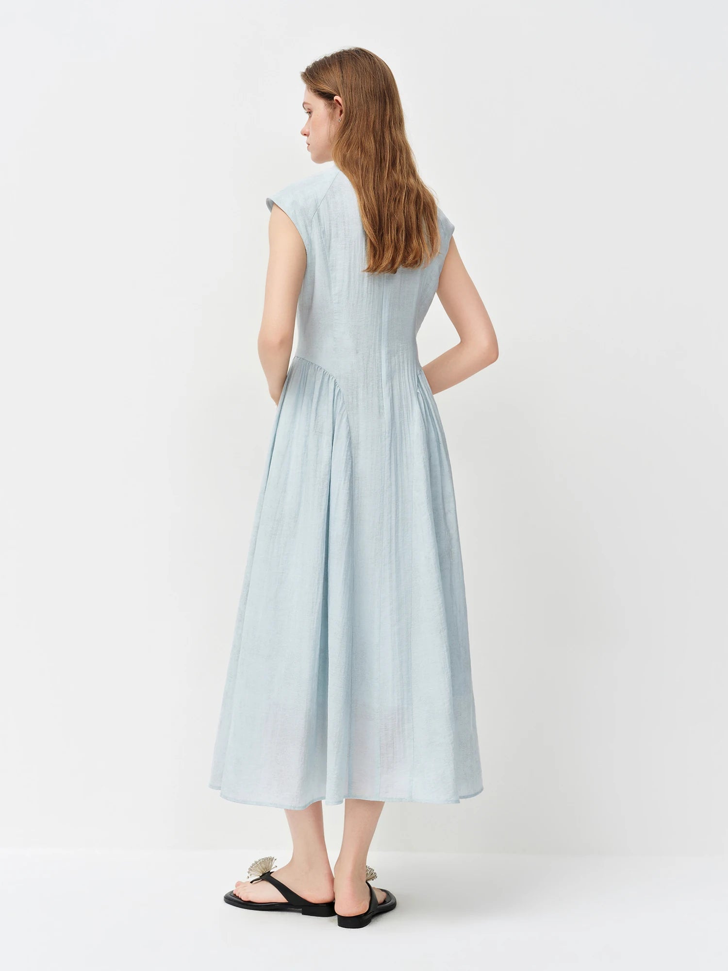 Style Embroidery Slim-Fit Long Dress for Women LADYLYS